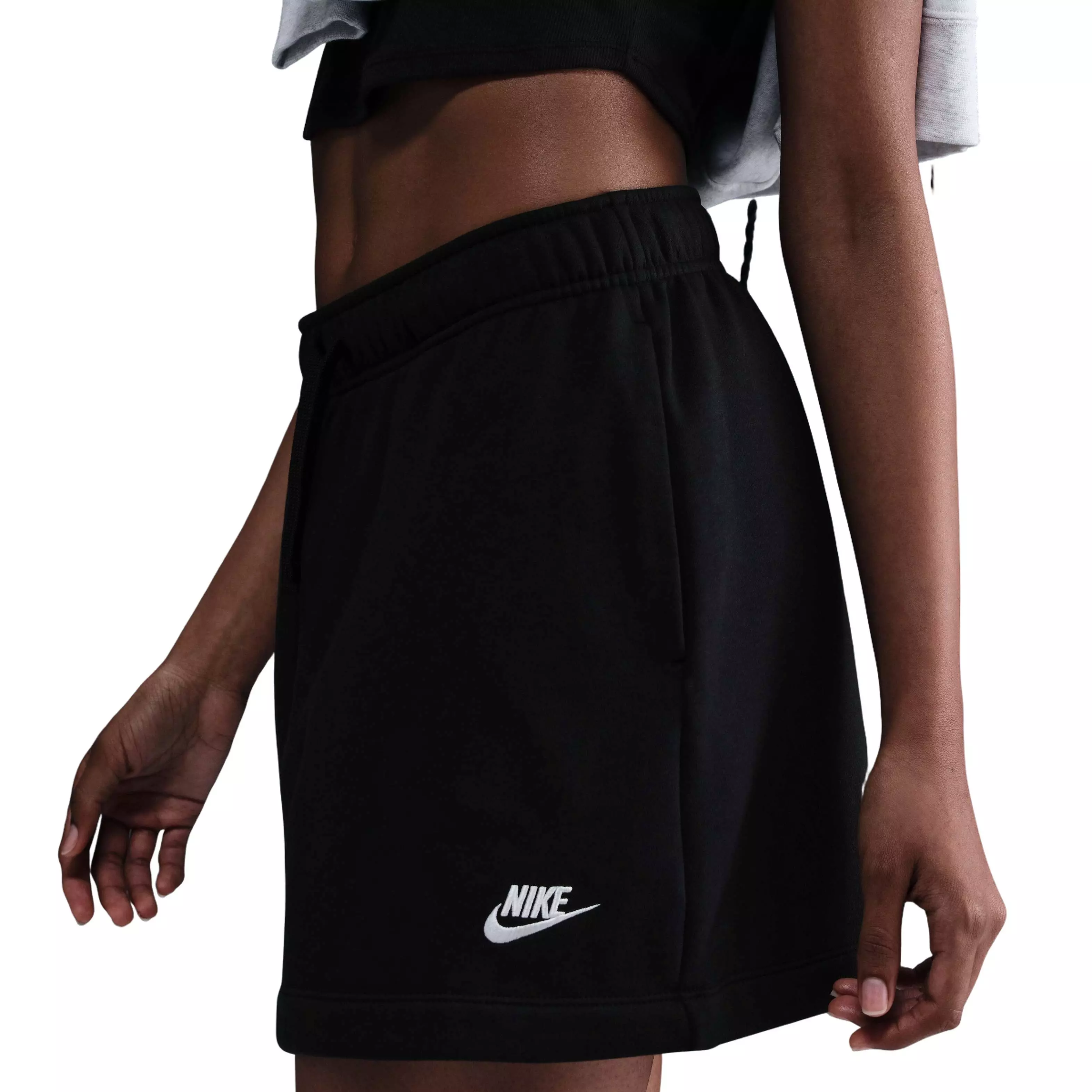 Nike Women's Club Fleece Mid-Rise Skirt Black | Hibbett